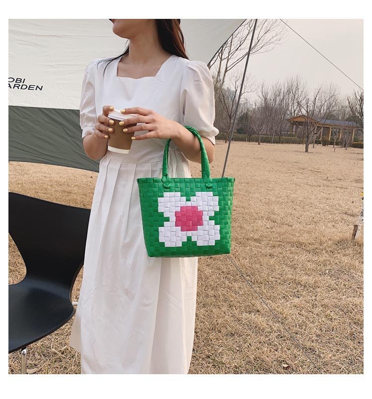 Flower Straw Tote Bag HB1376