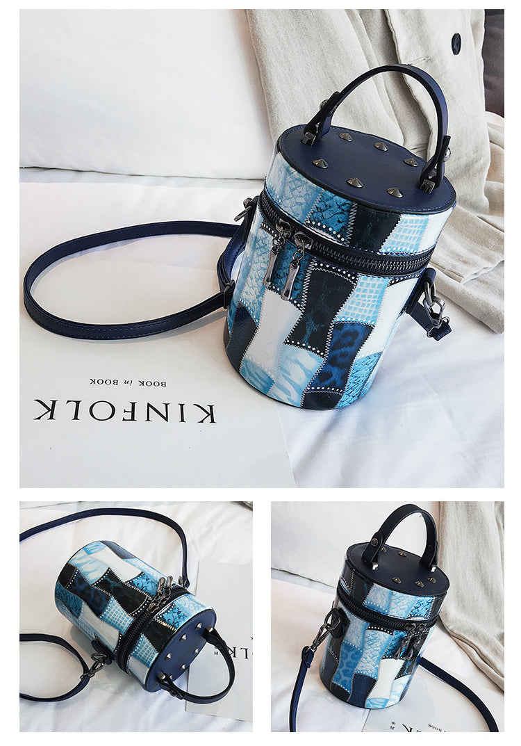 Cylinder Pu Leather Crossbody HB1379