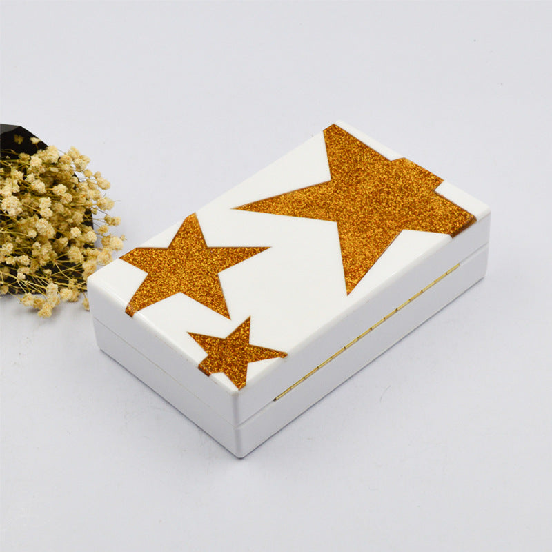 Star Acrylic Rectangle Evening Bag HB1383