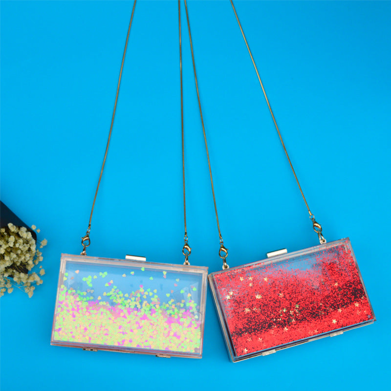 Heart Square Acrylic Crossbody HB1418