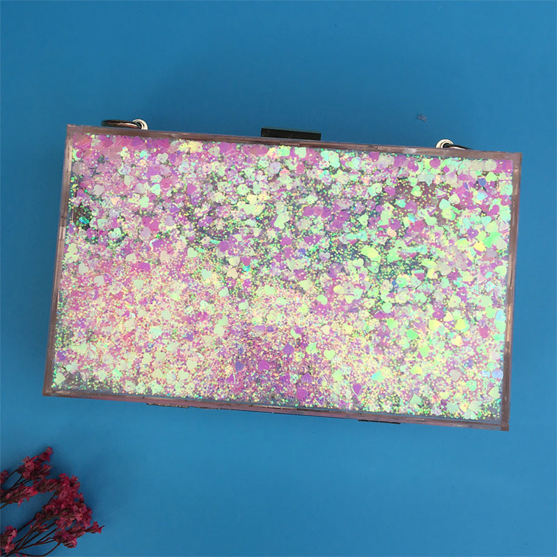 Heart Square Acrylic Crossbody HB1418