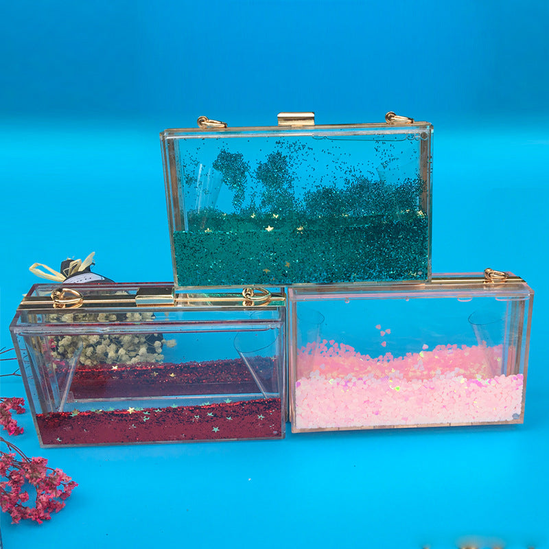 Heart Square Acrylic Crossbody HB1418
