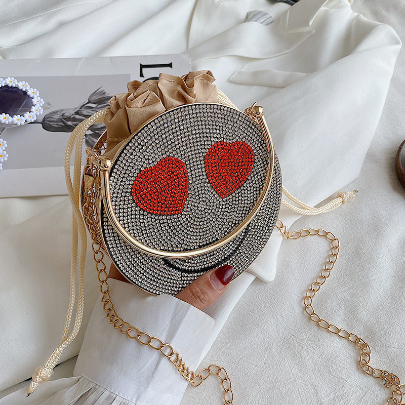 Smiley Rhinestone Crossbody HB1436