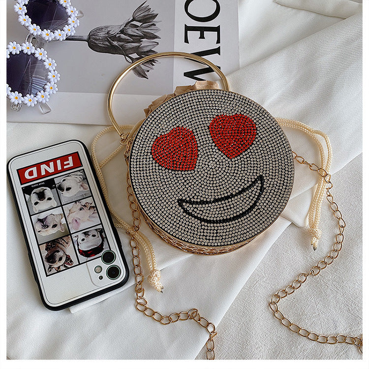 Smiley Rhinestone Crossbody HB1436