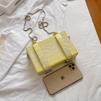 Texture Box Pu Leather Crossbody HB1438