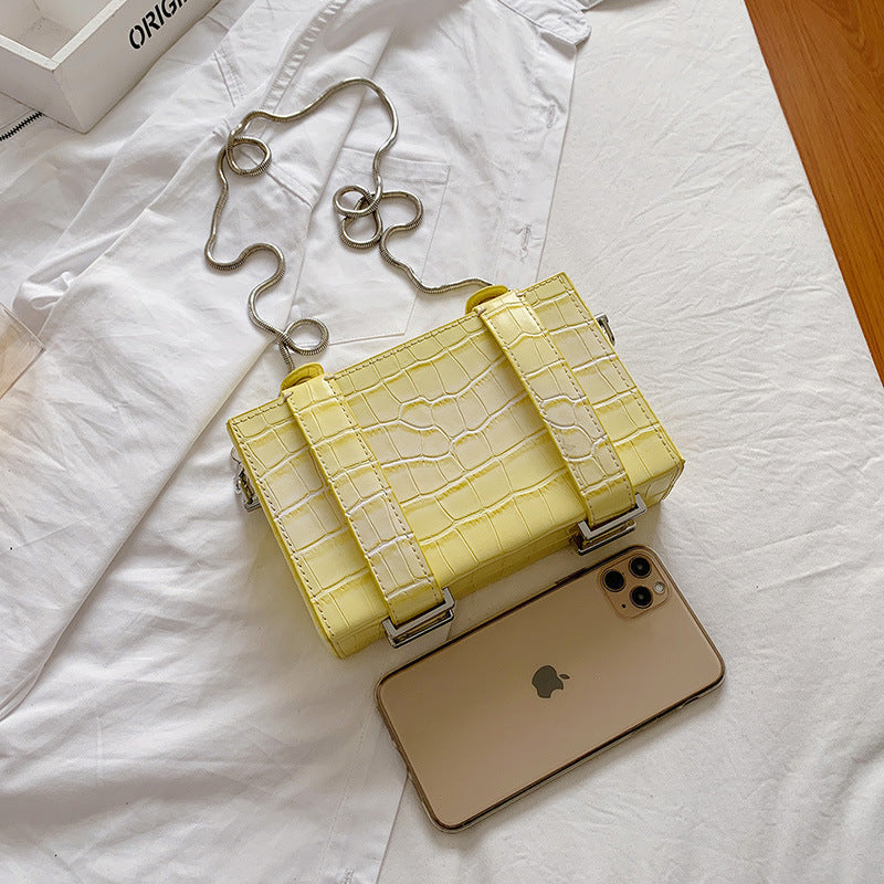 Texture Box Pu Leather Crossbody HB1438