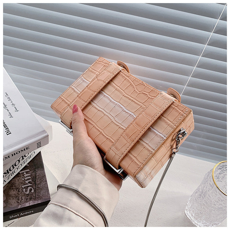 Texture Box Pu Leather Crossbody HB1438