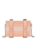 Texture Box Pu Leather Crossbody HB1438