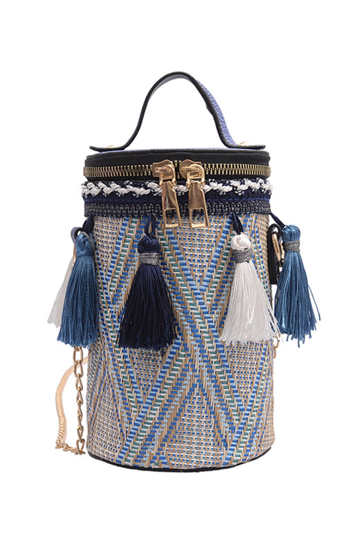Snakeskin Printed Cylinder Crossbody HB1447