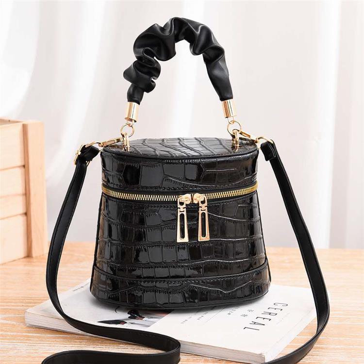Crocodile Print Bucket Bag HB1471