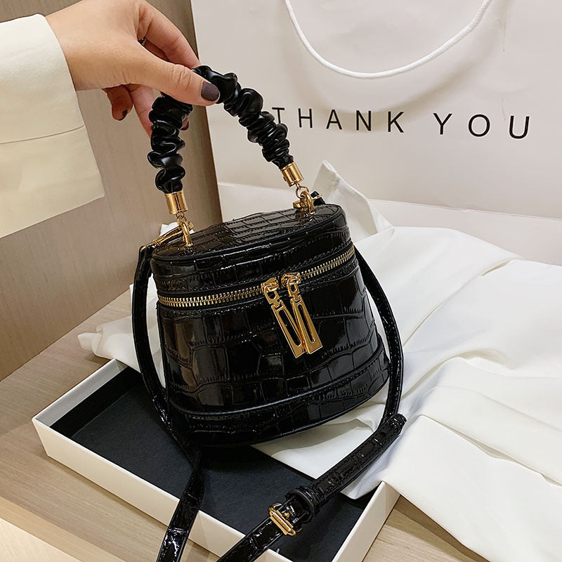 Crocodile Print Bucket Bag HB1471