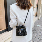 Crocodile Print Bucket Bag HB1471