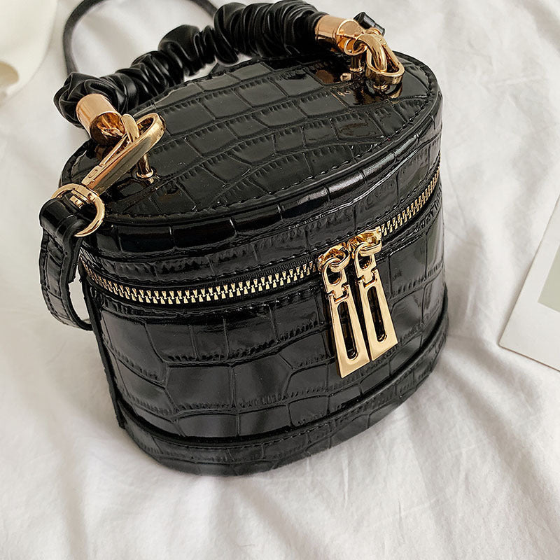Crocodile Print Bucket Bag HB1471