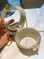 Rhinestone Acrylic Cylinder Bag HB1481