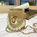 Rhinestone Acrylic Cylinder Bag HB1481