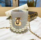 Rhinestone Acrylic Cylinder Bag HB1481