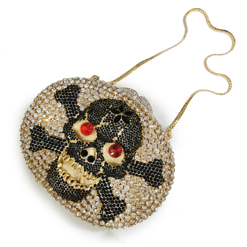 Skull Rhinestone Evening Bag HB1504