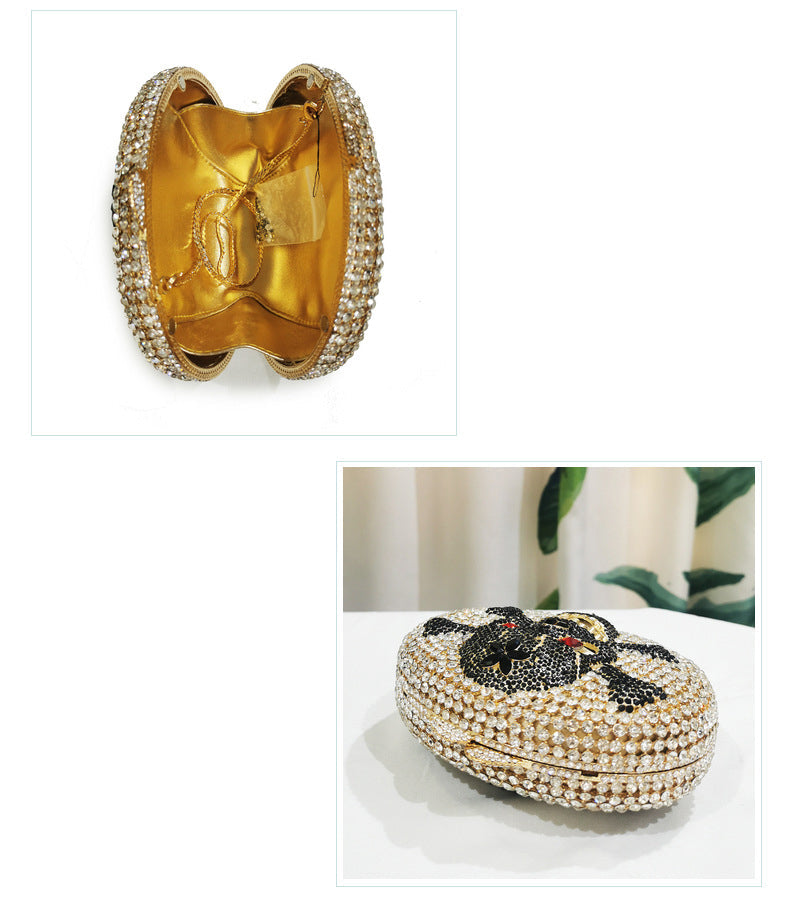 Skull Rhinestone Evening Bag HB1504