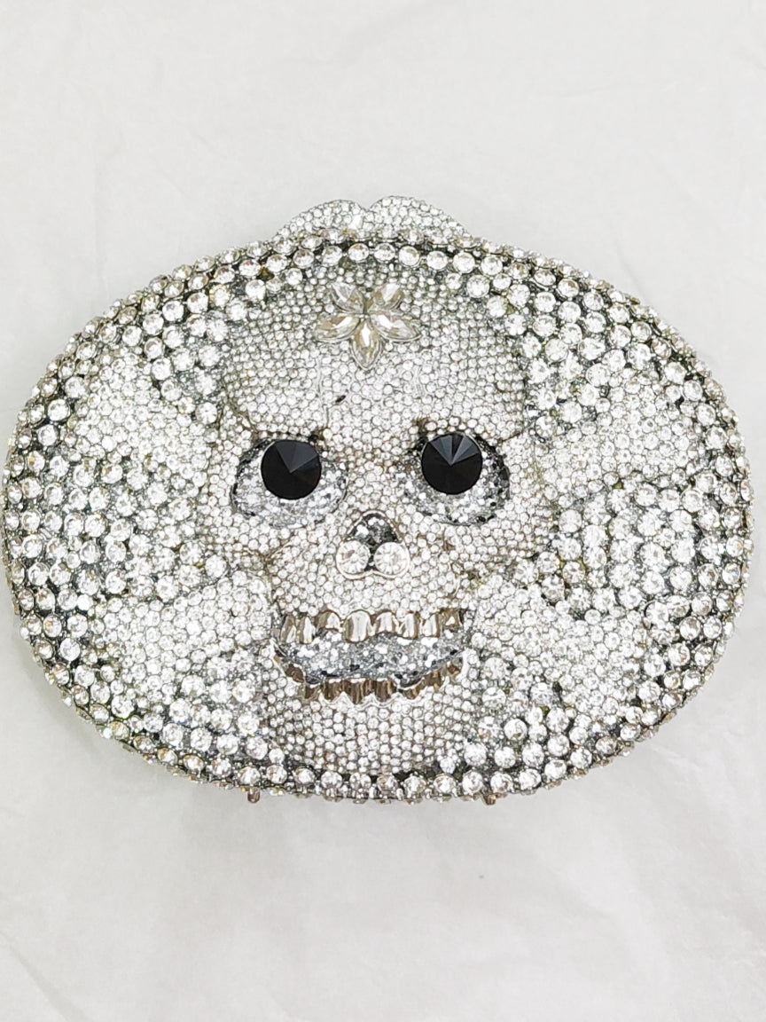 Skull Rhinestone Evening Bag HB1504