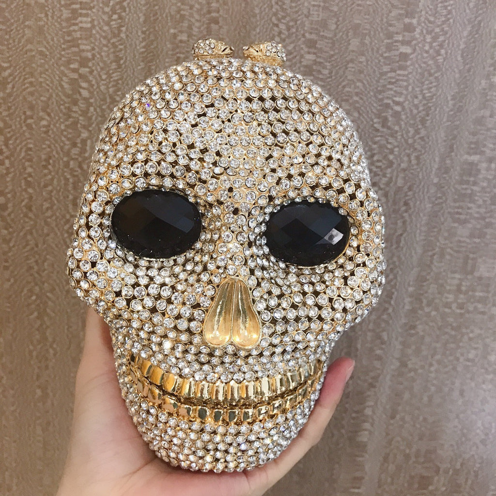 Skull Rhinestone Evening Bag HB1506