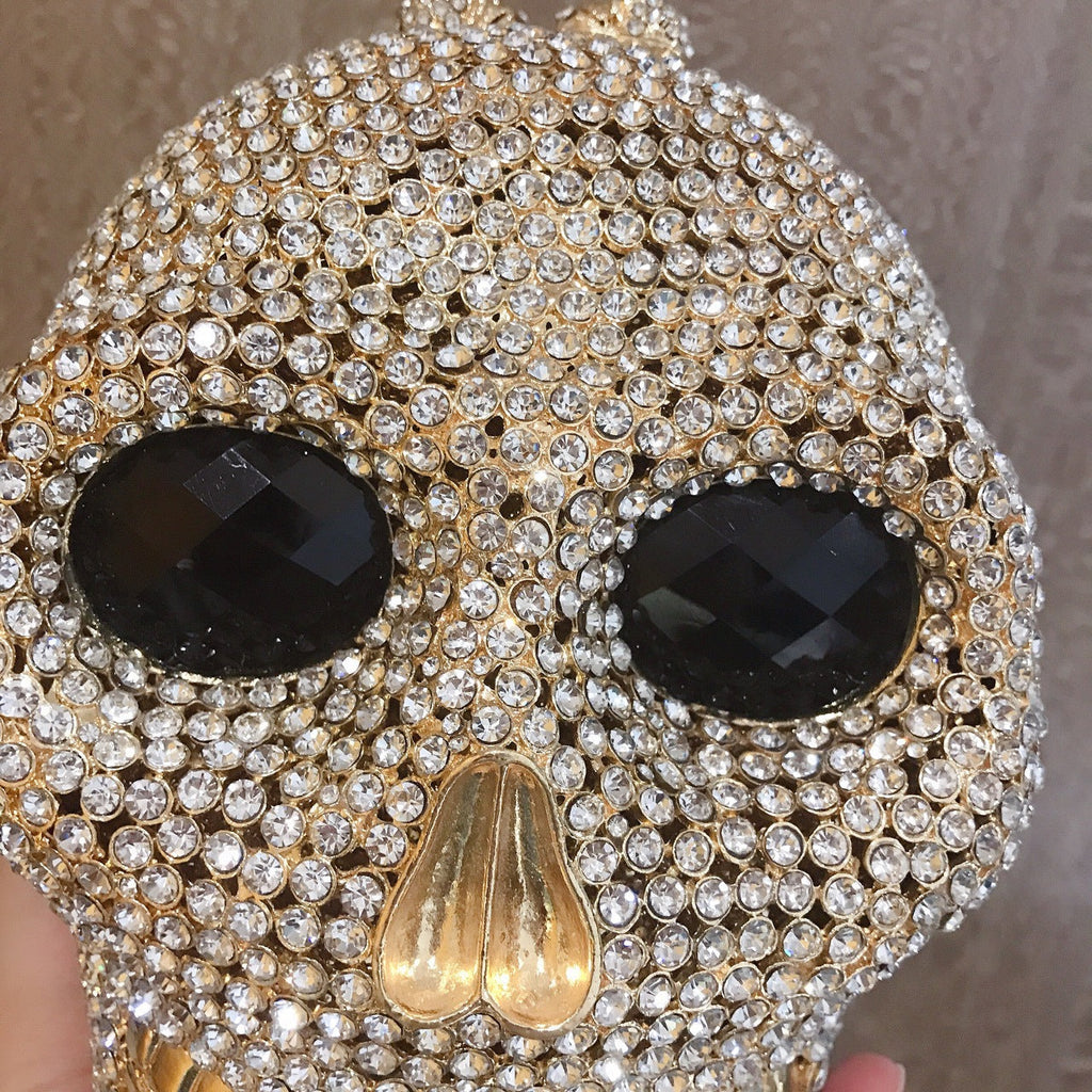 Skull Rhinestone Evening Bag HB1506