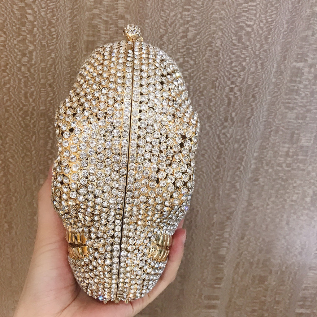 Skull Rhinestone Evening Bag HB1506
