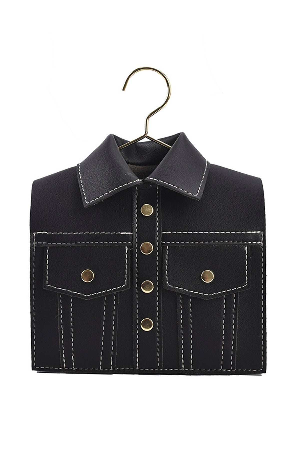 Shirt Cloth Pu Leather Crossbody HB1527