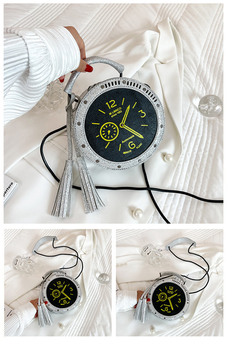 Watch Tassel Pu Leather Crossbody HB1528