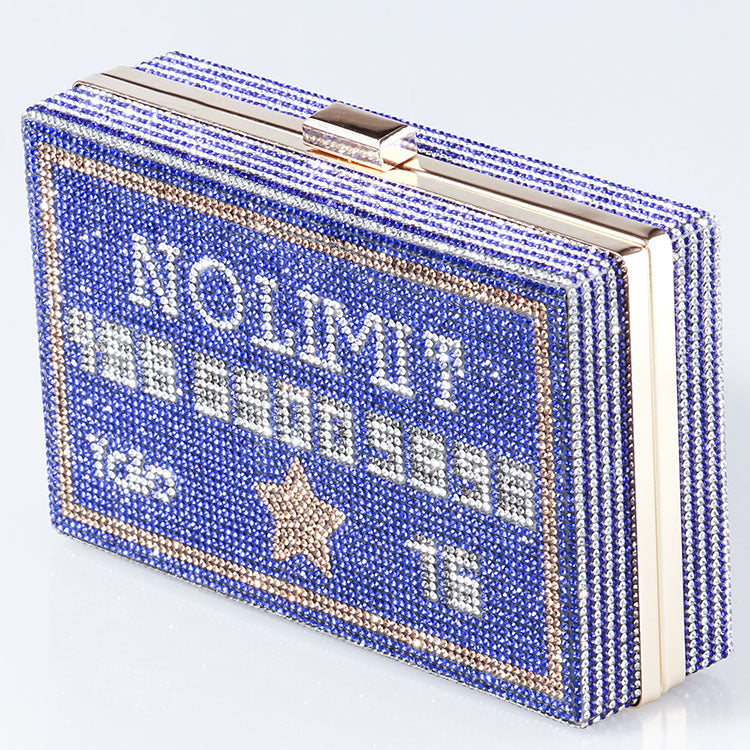 Credit Card Rhinestone Clutch HB1549