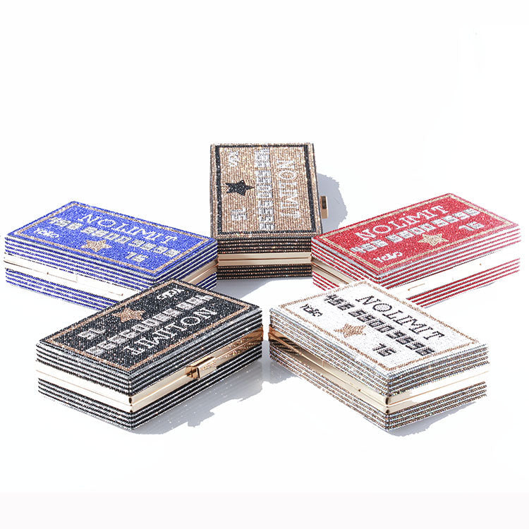 Credit Card Rhinestone Clutch HB1549