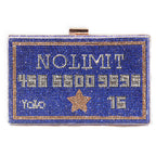 Credit Card Rhinestone Clutch HB1549