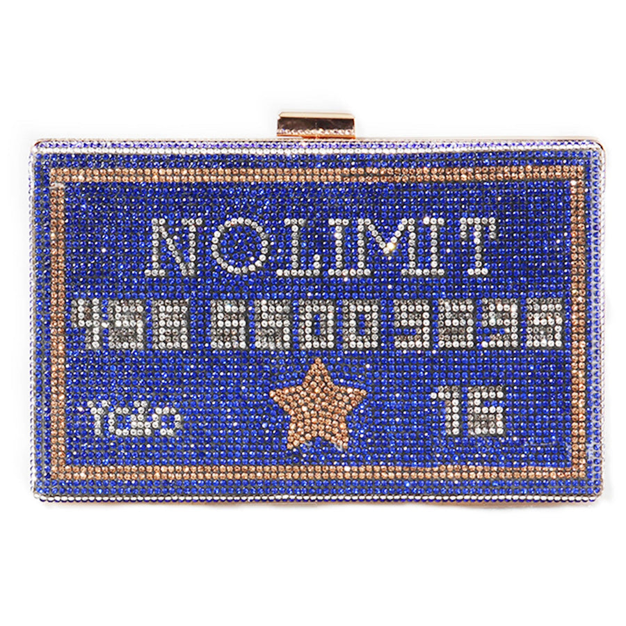 Credit Card Rhinestone Clutch HB1549