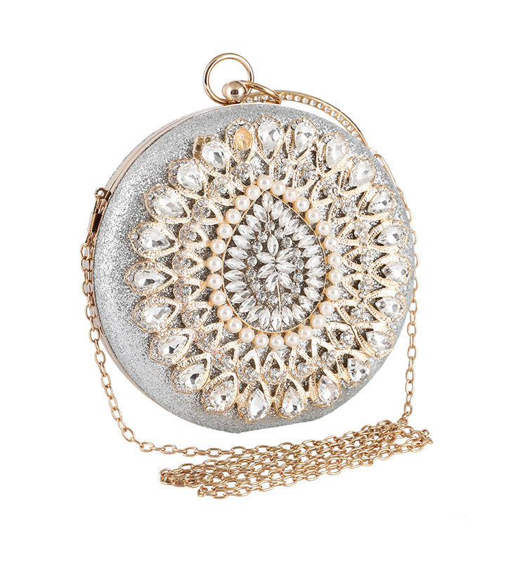 Rhinestone Cricle Evening Bag HB1554