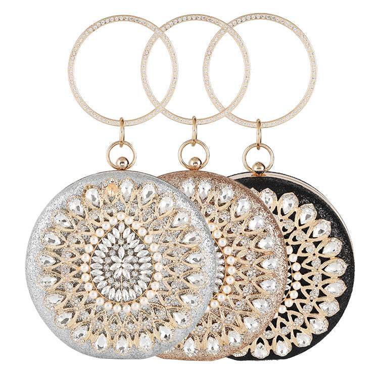 Rhinestone Cricle Evening Bag HB1554