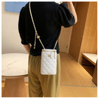 Rhombus Pu Leather Phone Bag HB1561