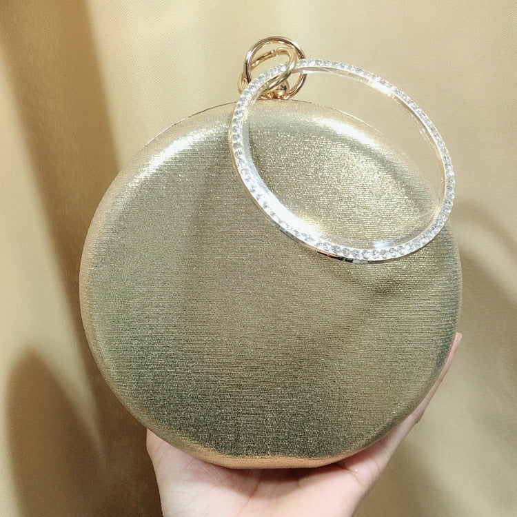 Floral Circle Rhinestone Clutch HB1569