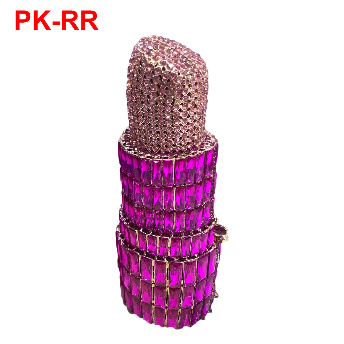 Lipstick Rhinestone Evening Bag HB1572