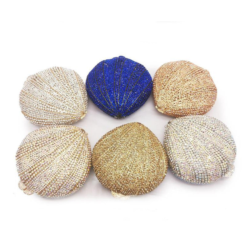 Shell Rhinestone Evening Bag HB1579