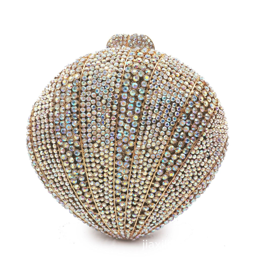 Shell Rhinestone Evening Bag HB1579