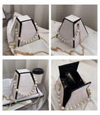 Stone Pattern Triangle Leather Bag HB1583