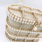 Euro Style Pearl Rhinestone Clutch HB1591