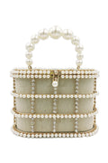Euro Style Pearl Rhinestone Clutch HB1591
