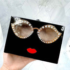 Glasses Acrylic Square Handbags HB1595