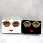 Glasses Acrylic Square Handbags HB1595