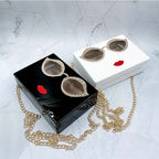 Glasses Acrylic Square Handbags HB1595