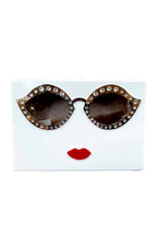 Glasses Acrylic Square Handbags HB1595