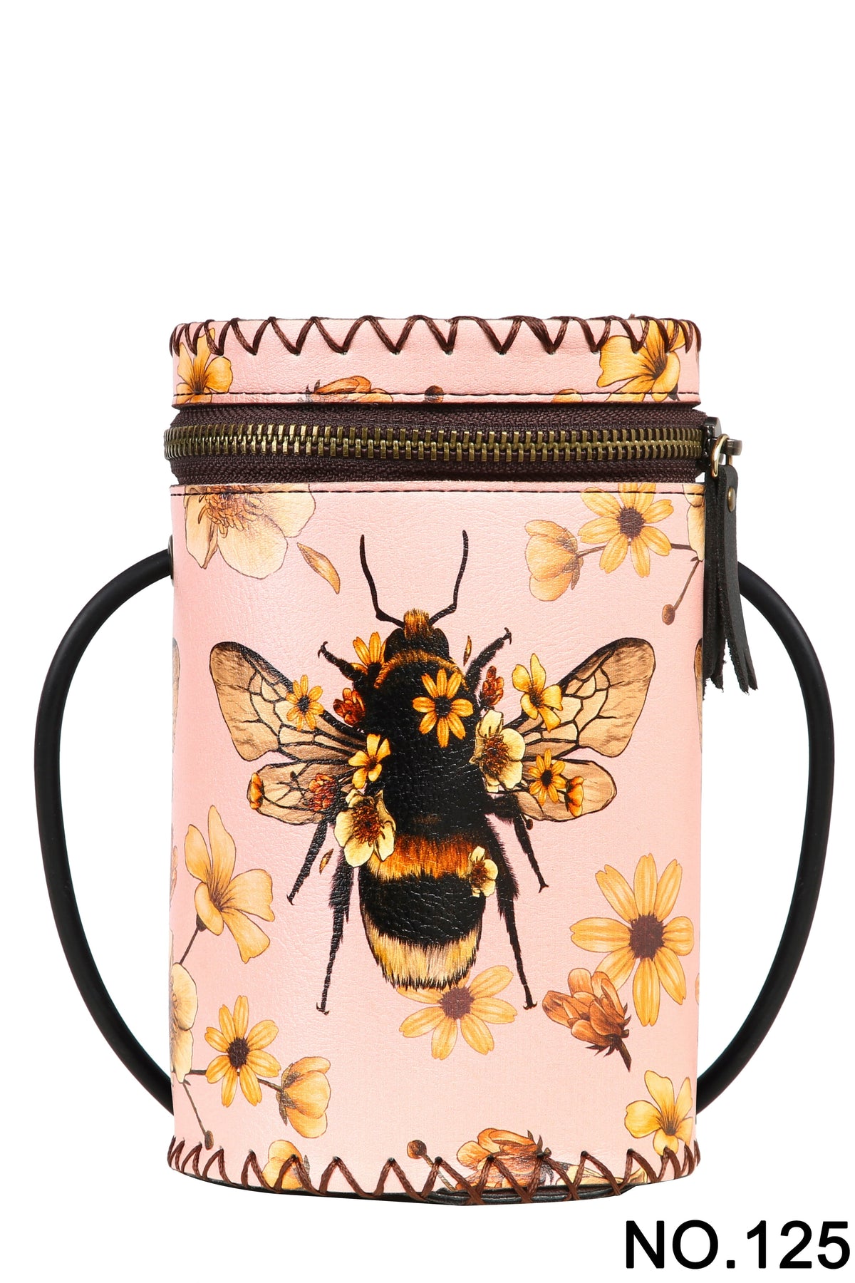Bee Hand Stitch Cylinder Bag HB1622 - 125