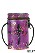 Dragonfly Hand Stitch Cylinder Bag HB1622 - 77