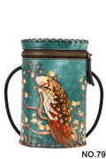Peacock Hand Stitch Cylinder Bag HB1622 - 79