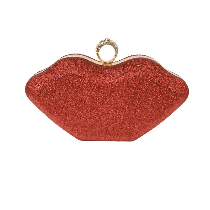 Lip Mouth Rhinestone Bag HB1642